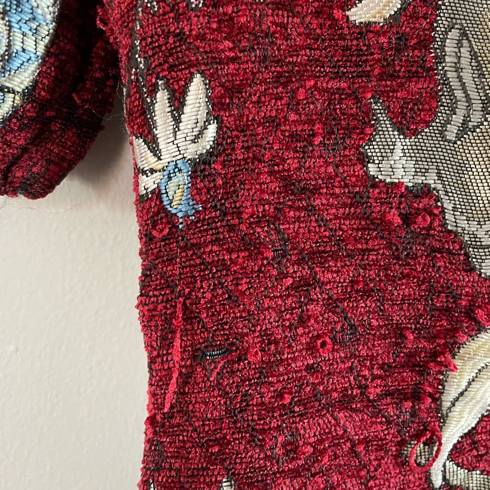 Zara Red Floral Mini Dress - Picture 5 of 15